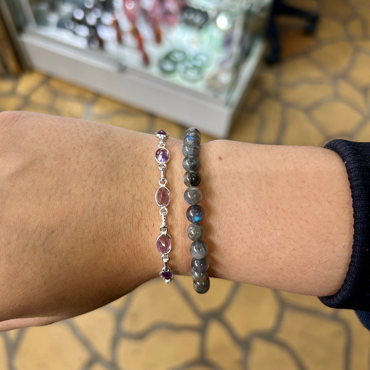 Amethyst Sterling Silver Bracelet - Rivendell Shop