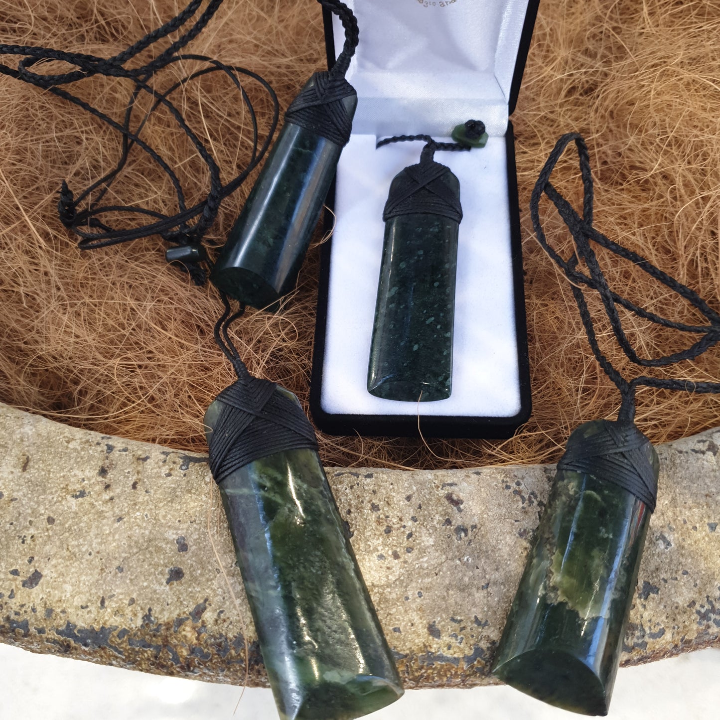 Large Greenstone Toki Pendant - Rivendell Shop