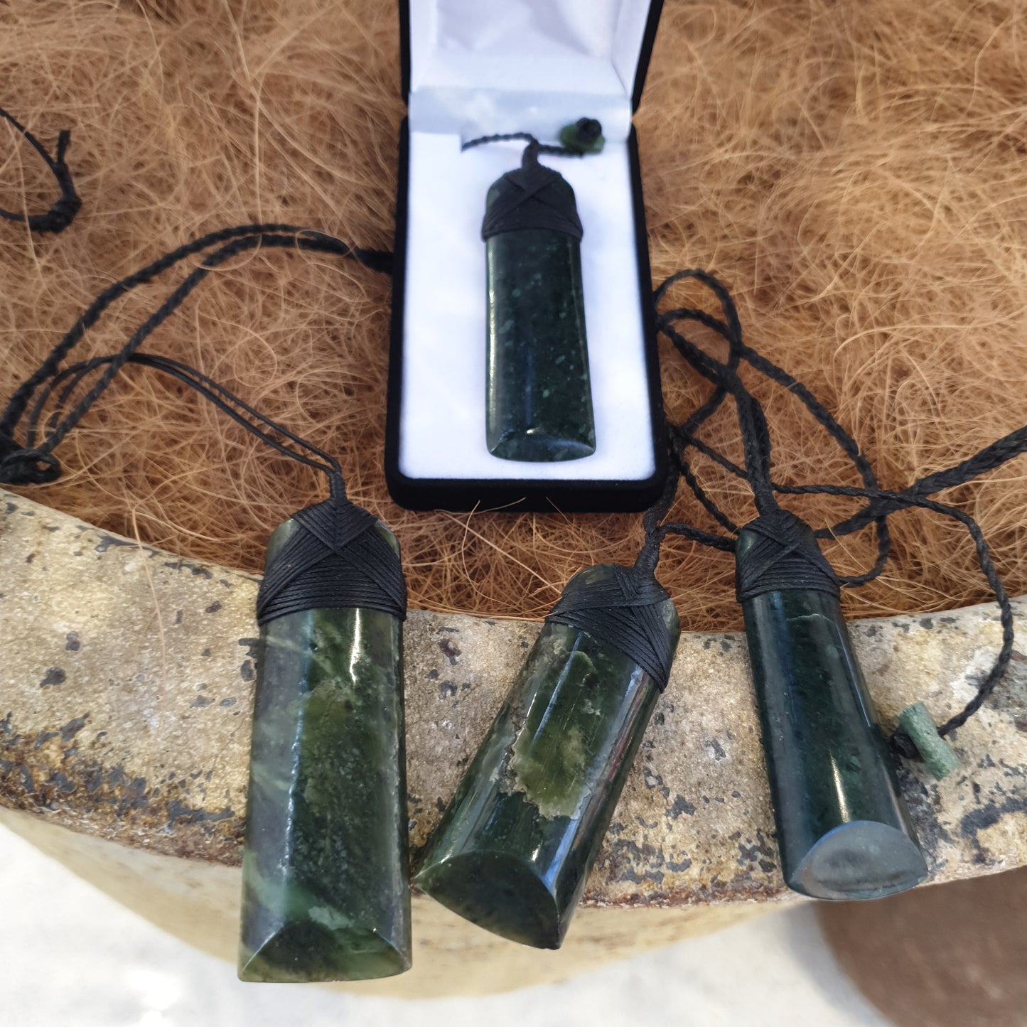 Large Greenstone Toki Pendant - Rivendell Shop
