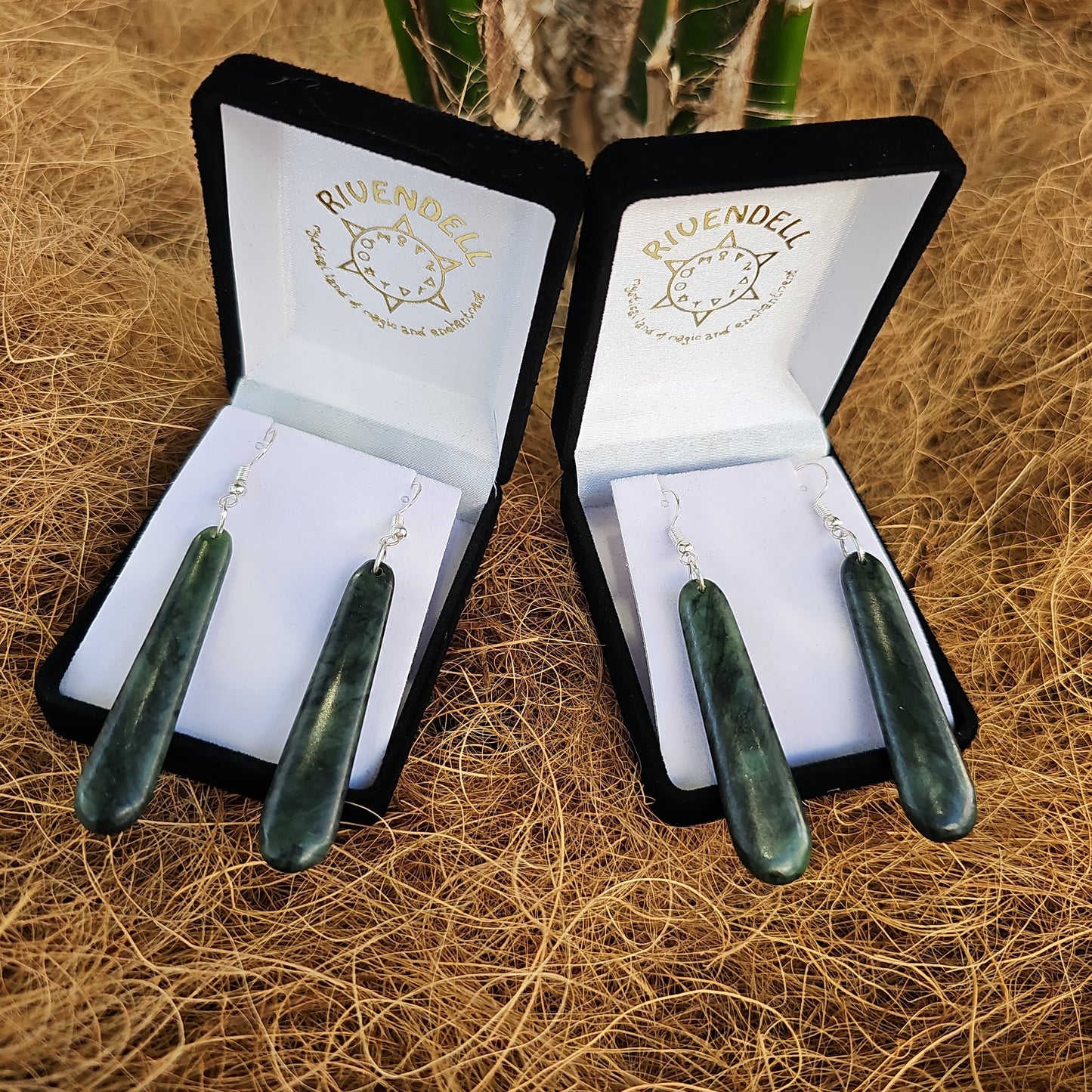 Greenstone Drop Earrings - Rivendell Shop