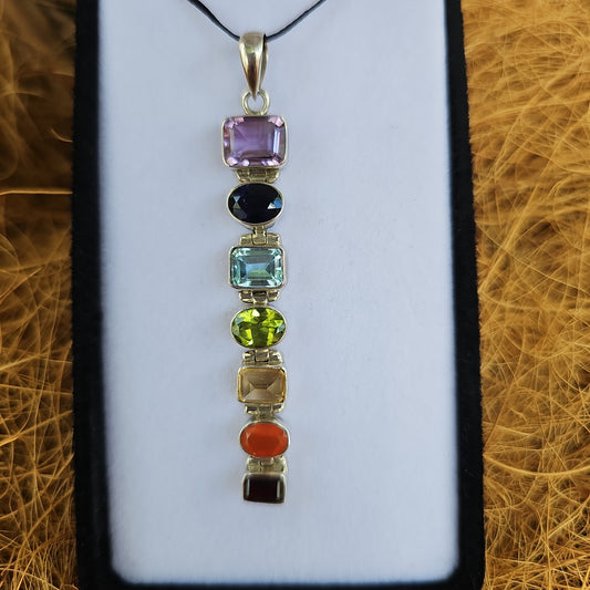 Chakra 925 Sterling Silver Pendant - Rivendell Shop