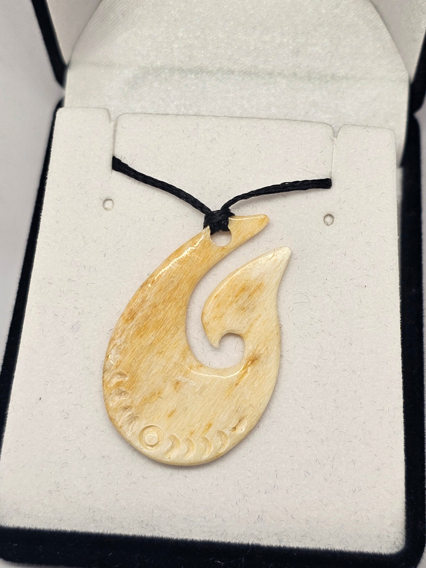 Whale bone - hei matau - Rivendell Shop