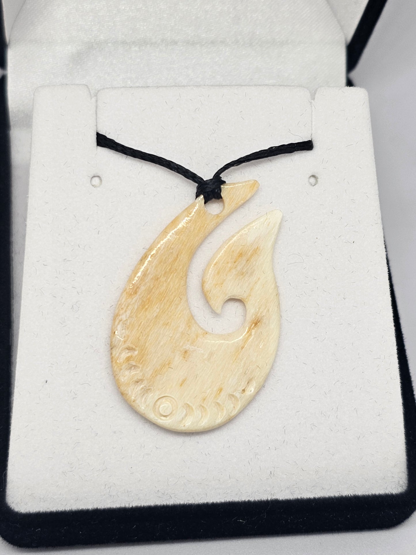 Whale bone - hei matau - Rivendell Shop