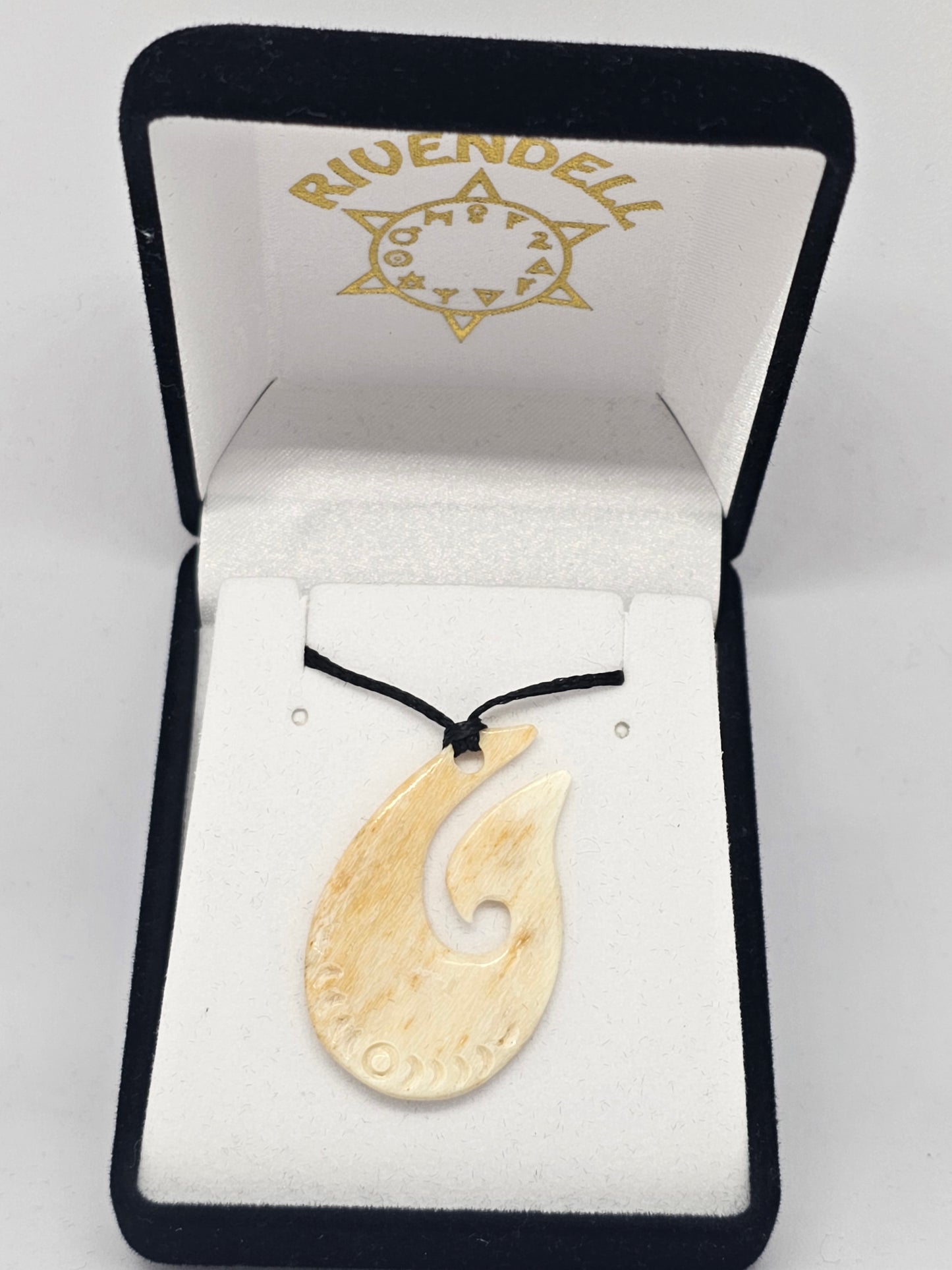 Whale bone - hei matau - Rivendell Shop