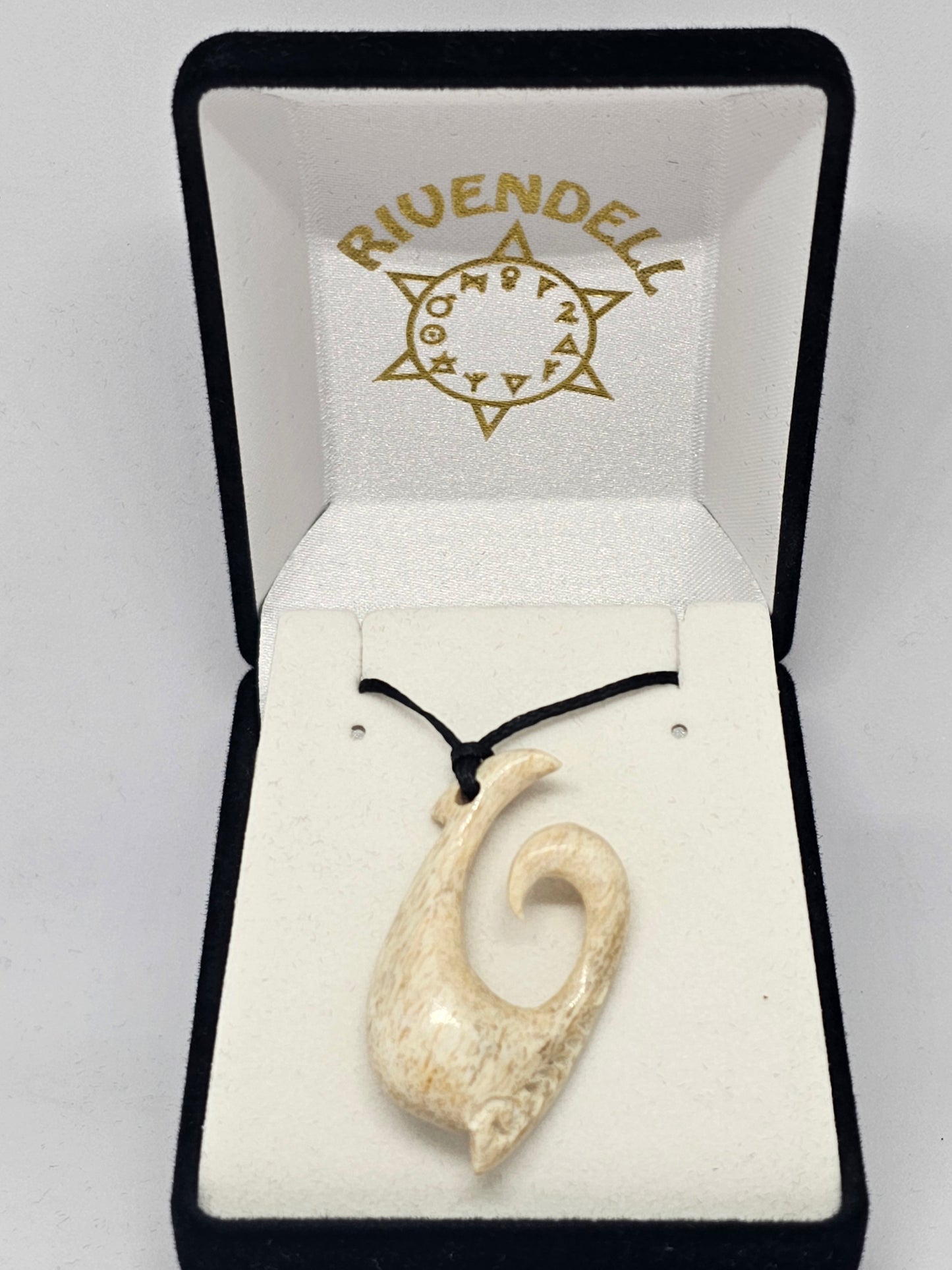Whale bone - hei matau - Rivendell Shop