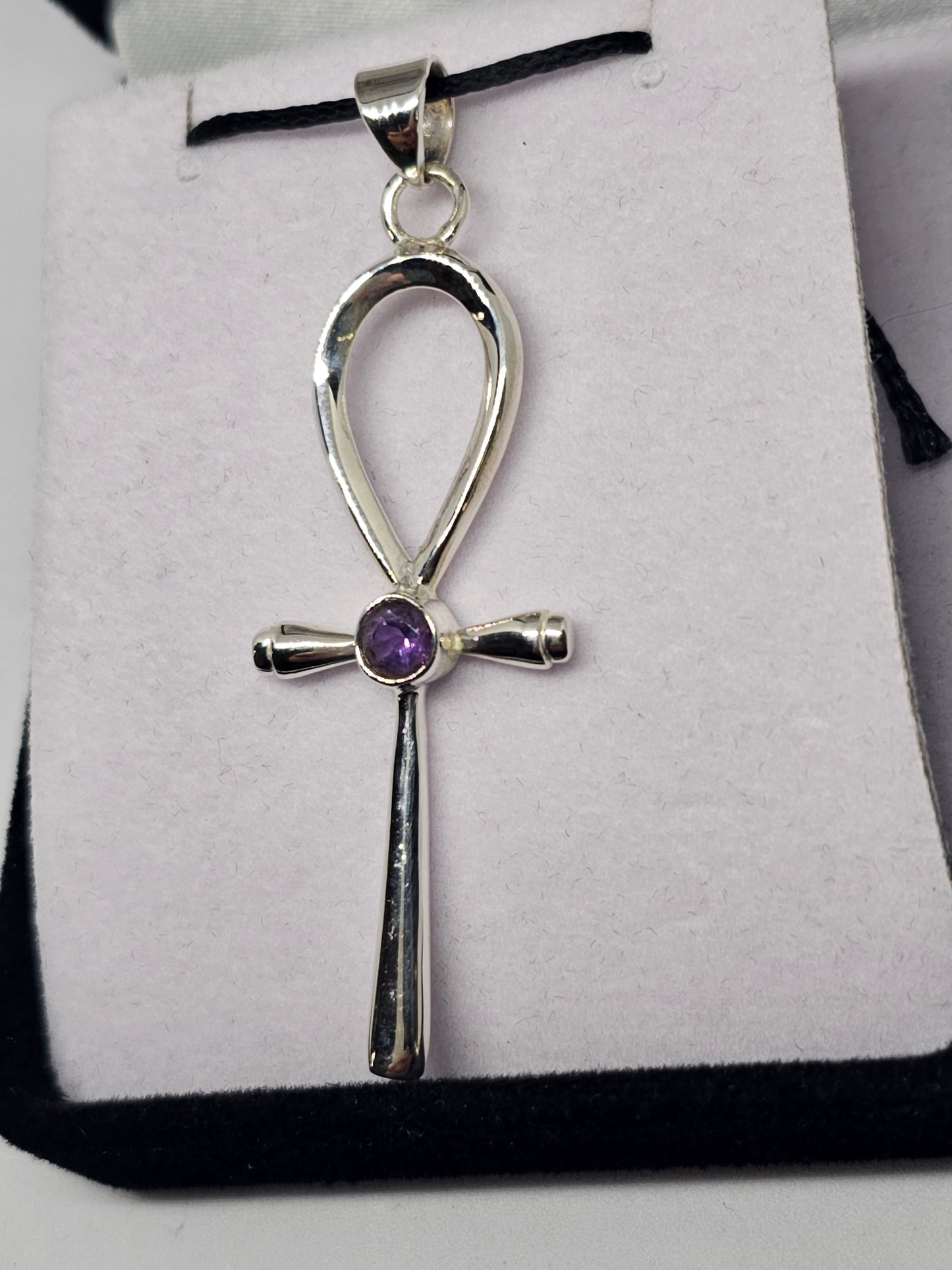 Amethyst Ankh Pendant - Rivendell Shop