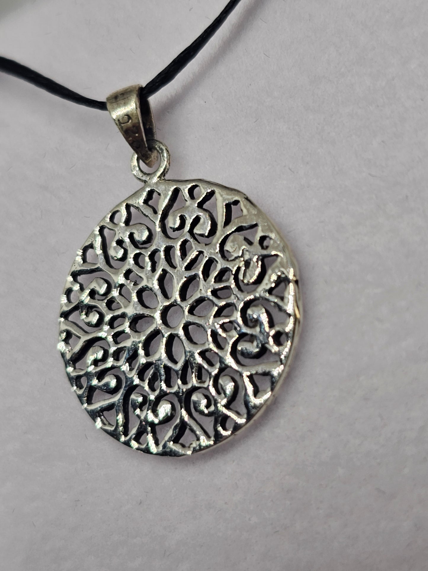 Sterling Silver Mandala Pendant - Rivendell Shop