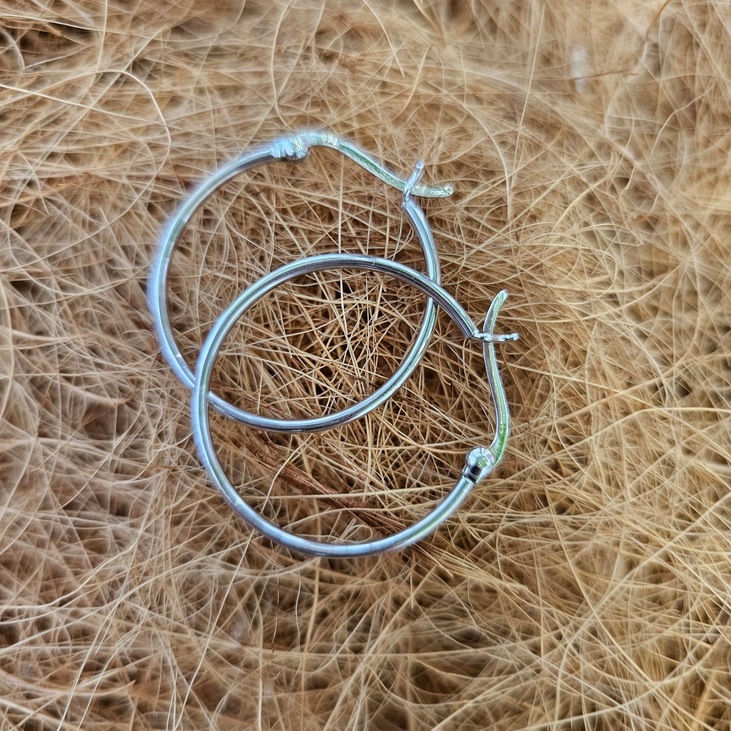 Sterling Silver 925 Hoop Earrings - Rivendell Shop