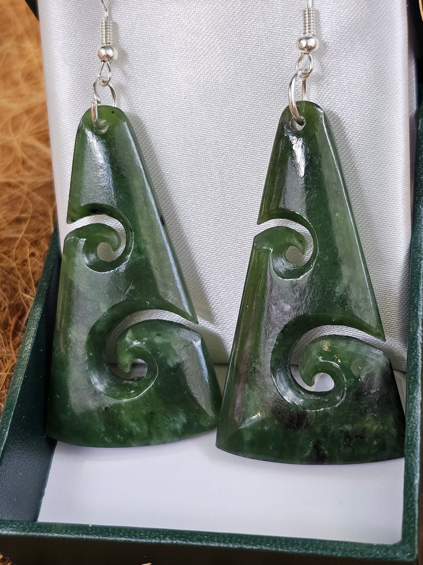 Koru Carved Earrings - Rivendell Shop