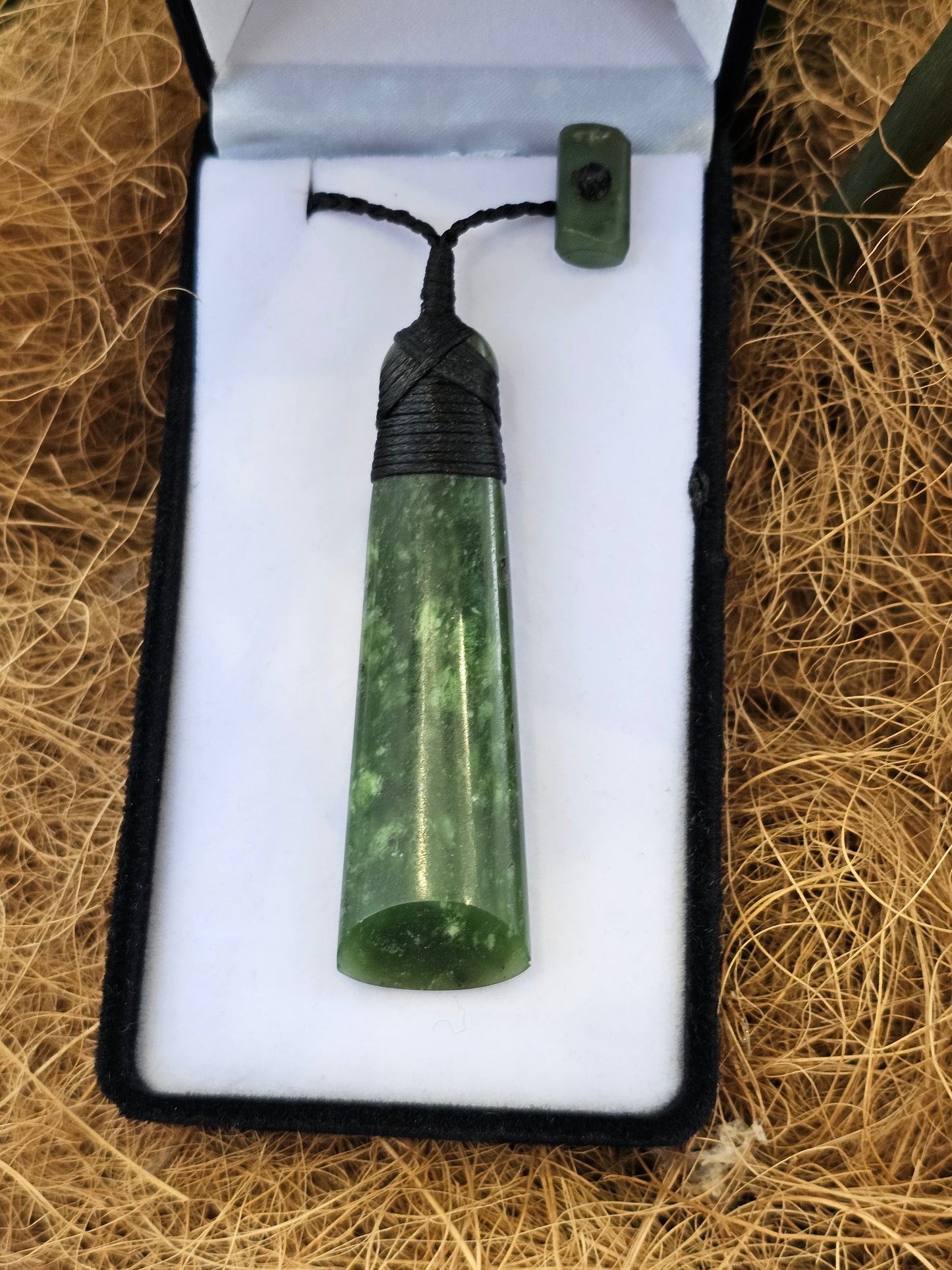 Greenstone Toki Pendant 60x20mm - Rivendell Shop