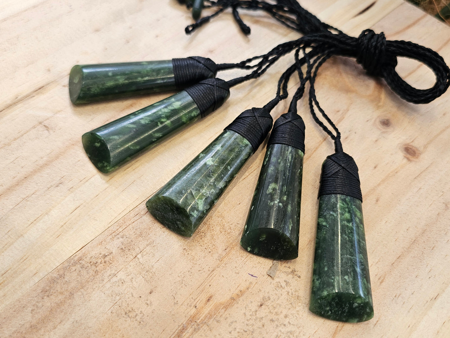 Greenstone Toki Pendant 60x20mm - Rivendell Shop