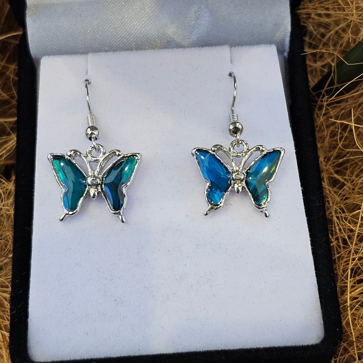Paua Earrings - Butterfly - Rivendell Shop