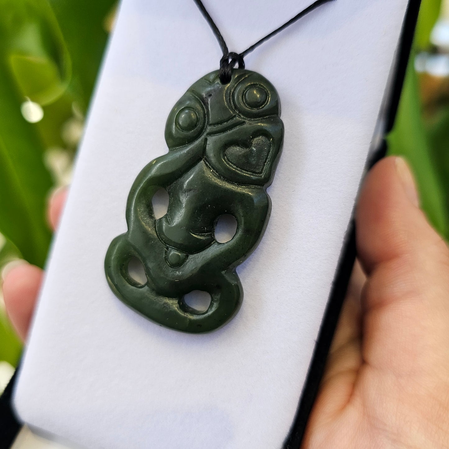 Greenstone Pendant - Hei Tiki - Rivendell Shop