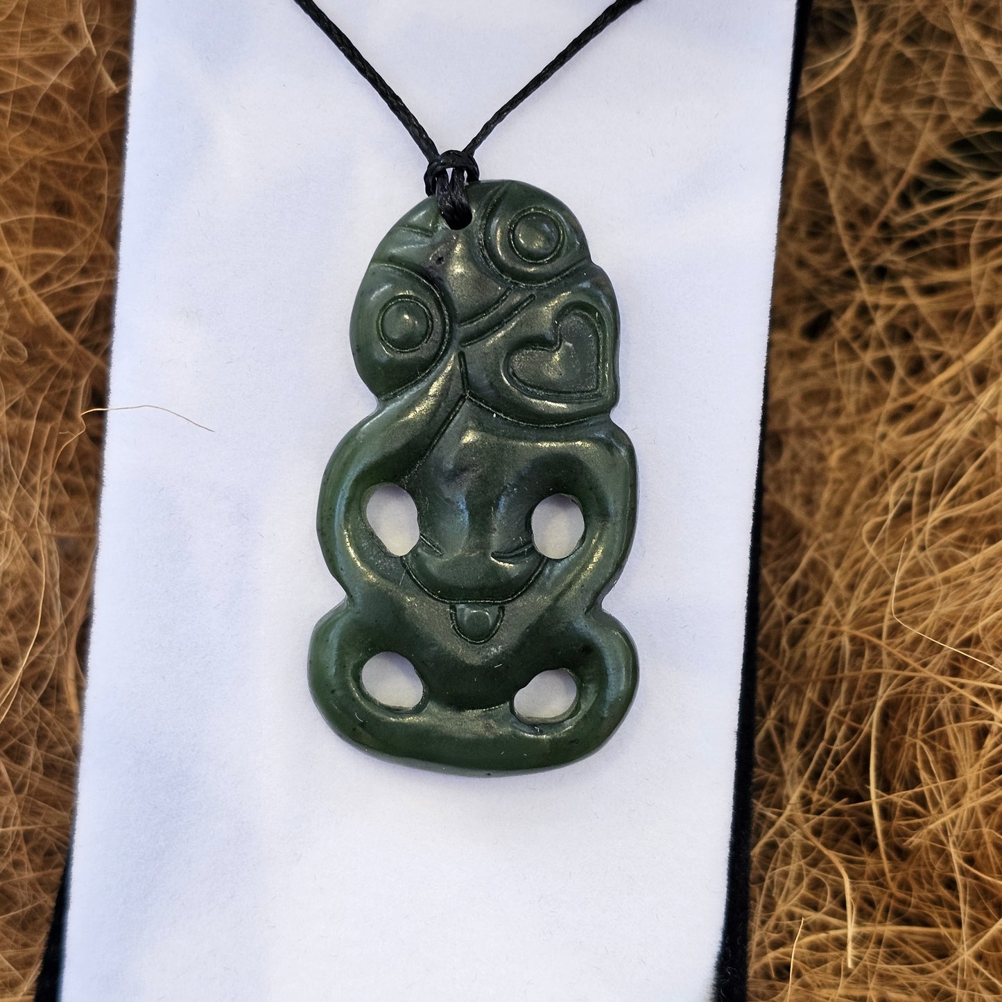 Greenstone Pendant - Hei Tiki - Rivendell Shop