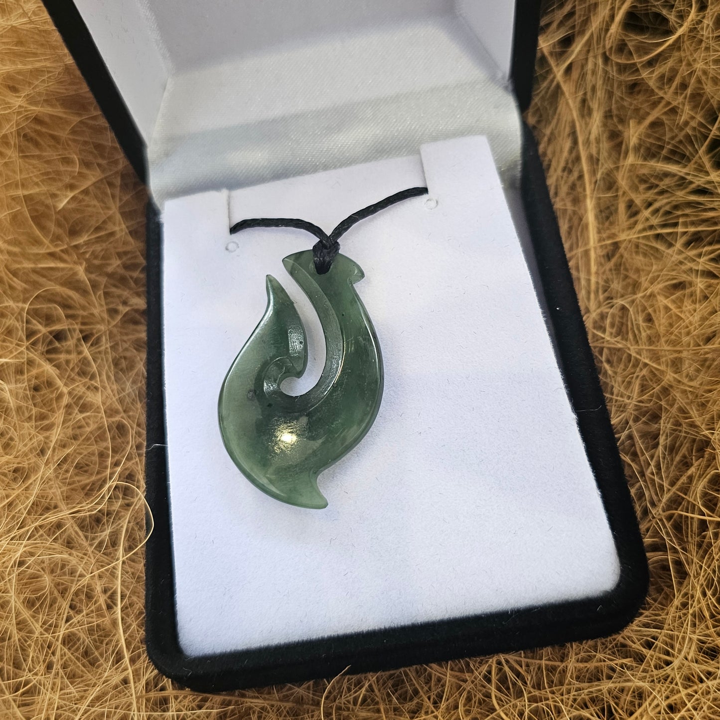 Greenstone Pendant - Hei Matau (Hook) - Rivendell Shop
