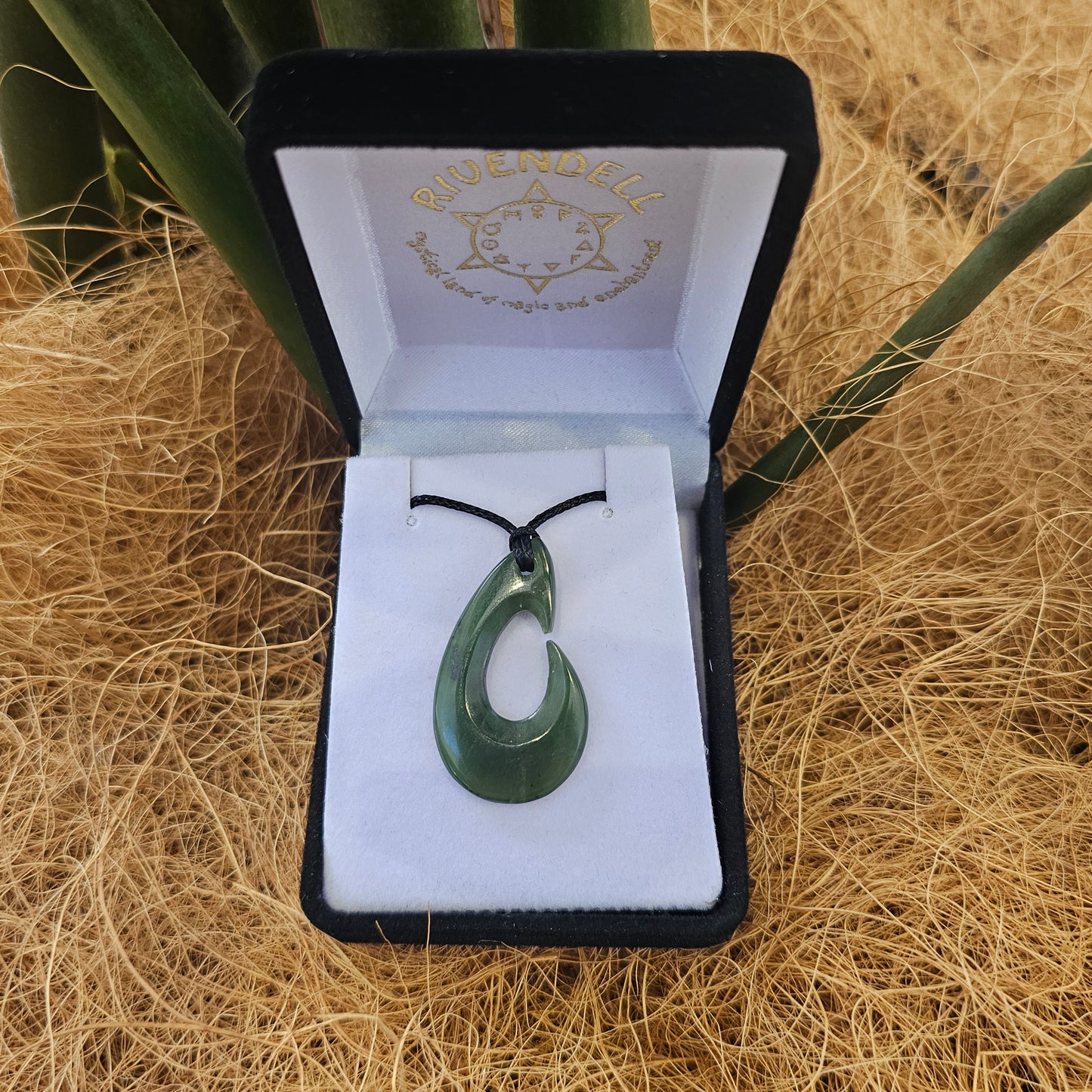 Greenstone Pendant - Hei Matau (Hook) - Rivendell Shop