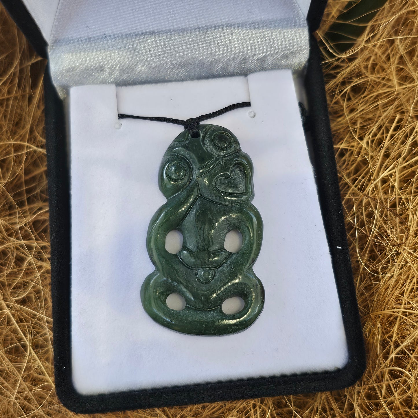 Greenstone Pendant - Hei Tiki - Rivendell Shop