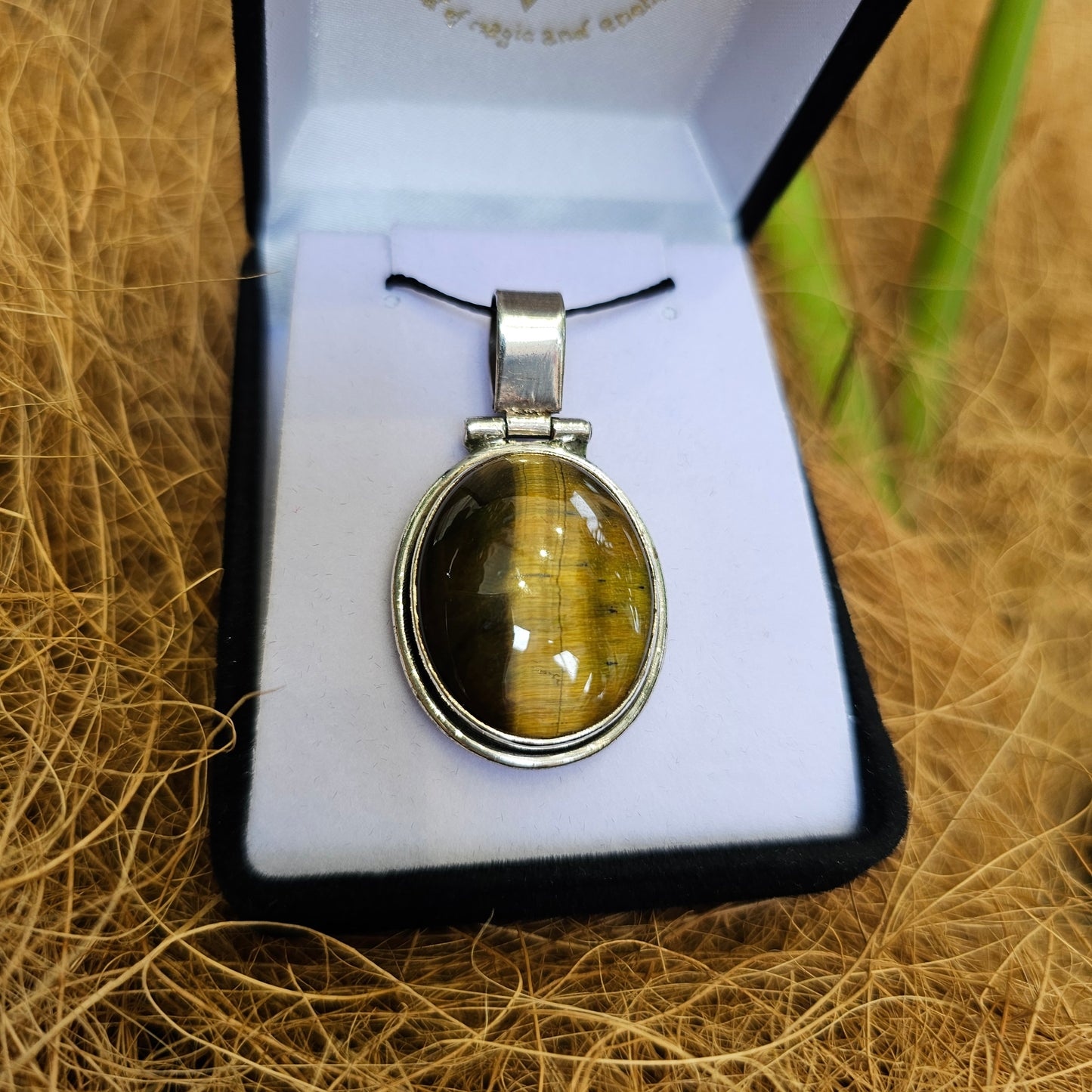 Tigers Eye Sterling Silver Pendant - Rivendell Shop