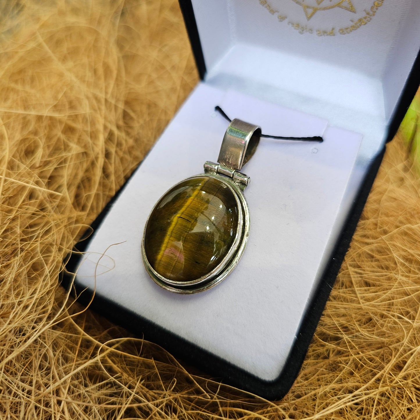 Tigers Eye Sterling Silver Pendant - Rivendell Shop