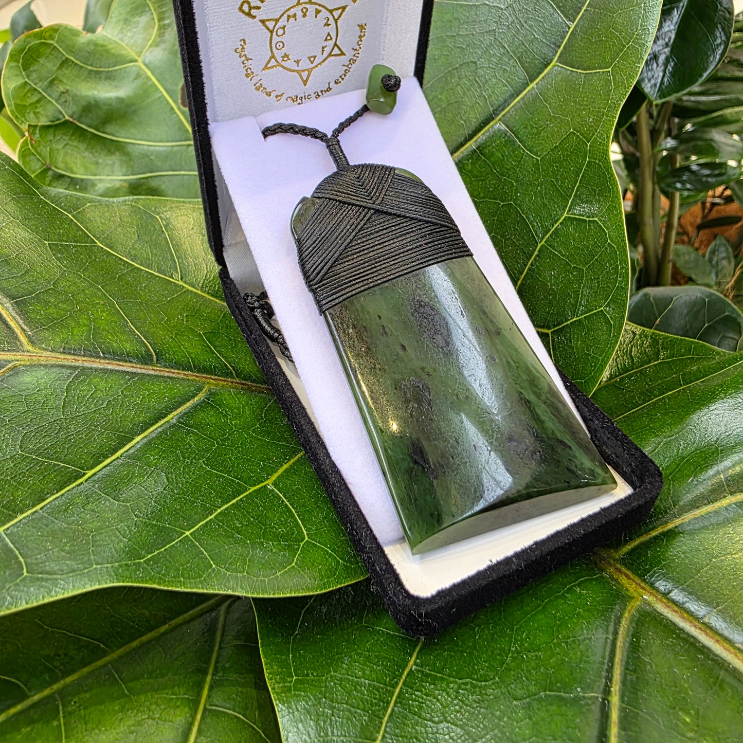Greenstone Toki Pendant 85x45mm - Rivendell Shop