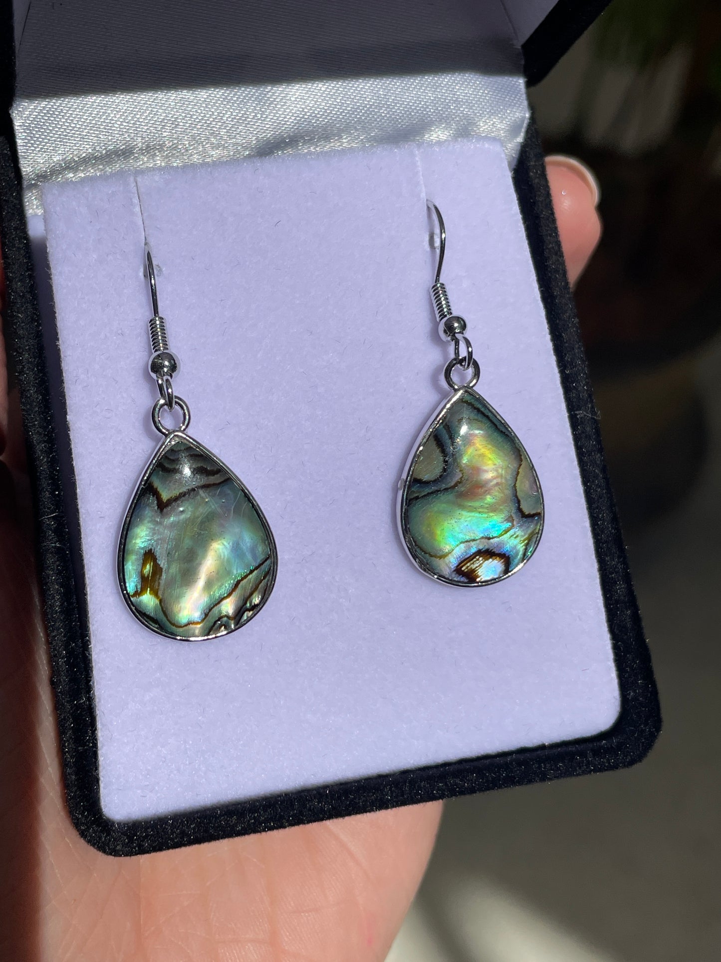Paua Earrings - Teardrop - Rivendell Shop