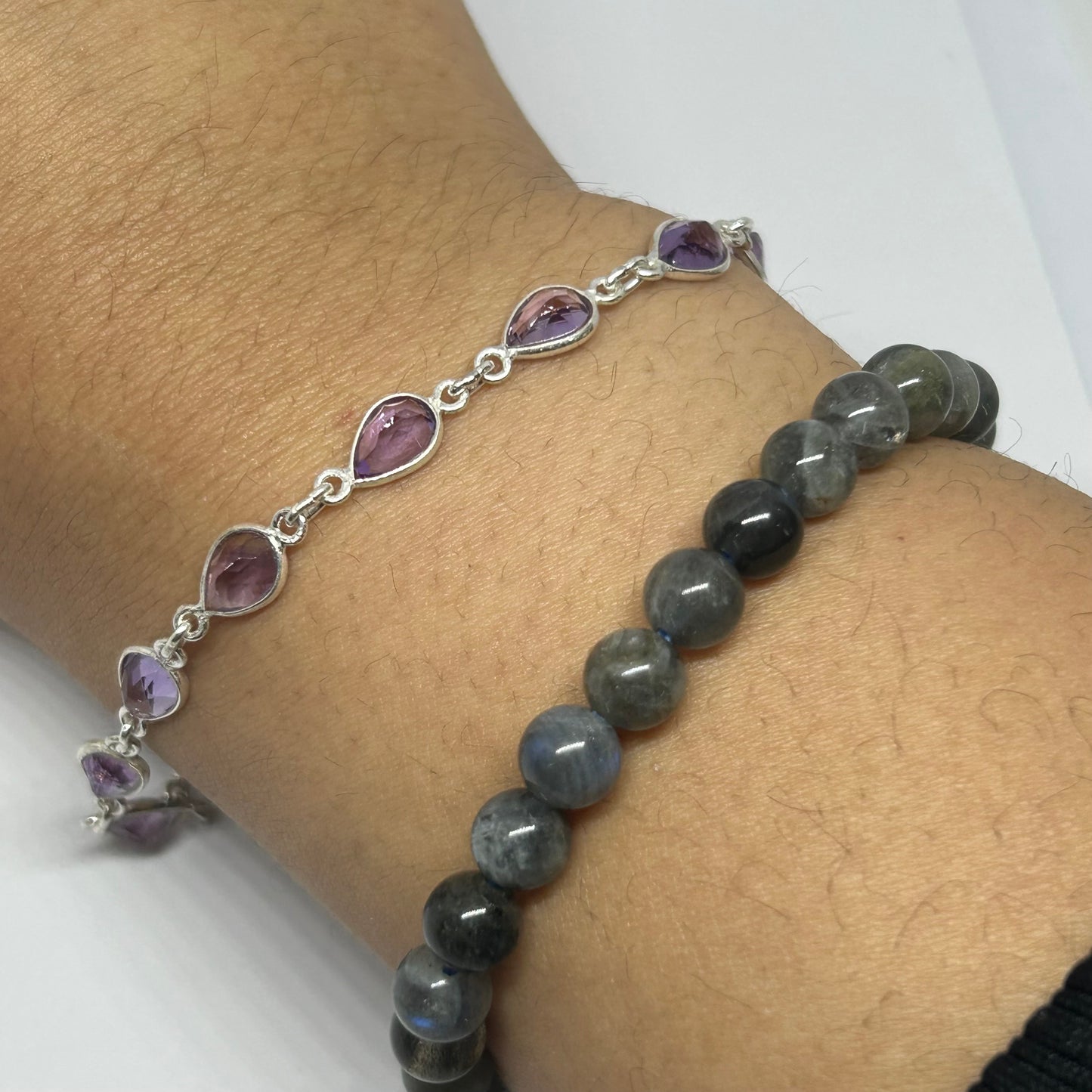 Amethyst Sterling Silver Bracelet - Rivendell Shop