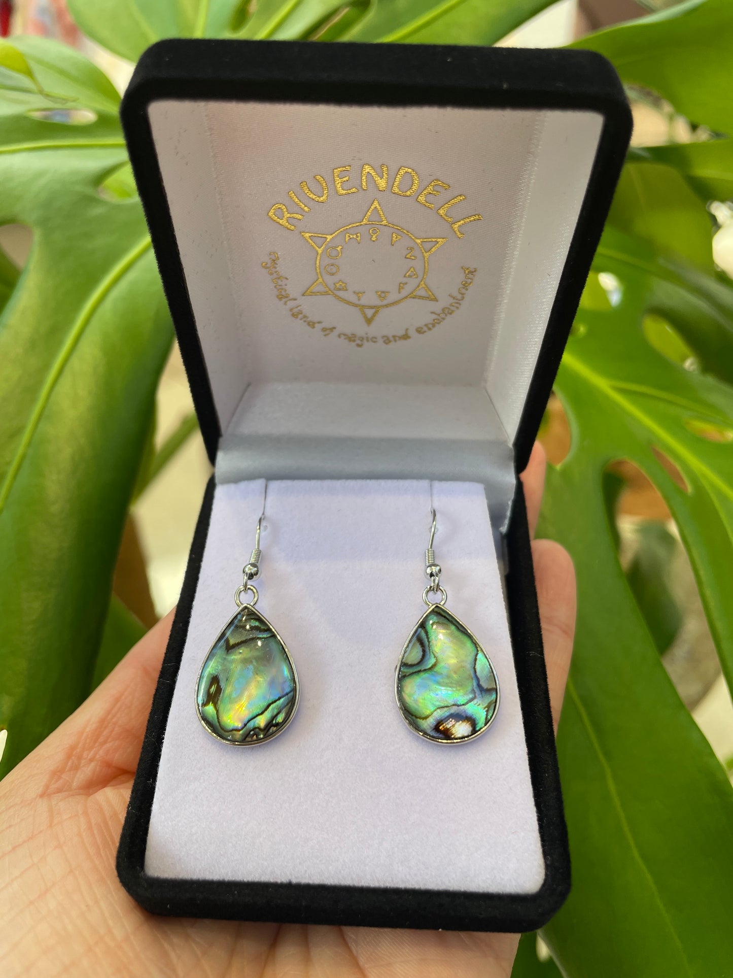 Paua Earrings - Teardrop - Rivendell Shop