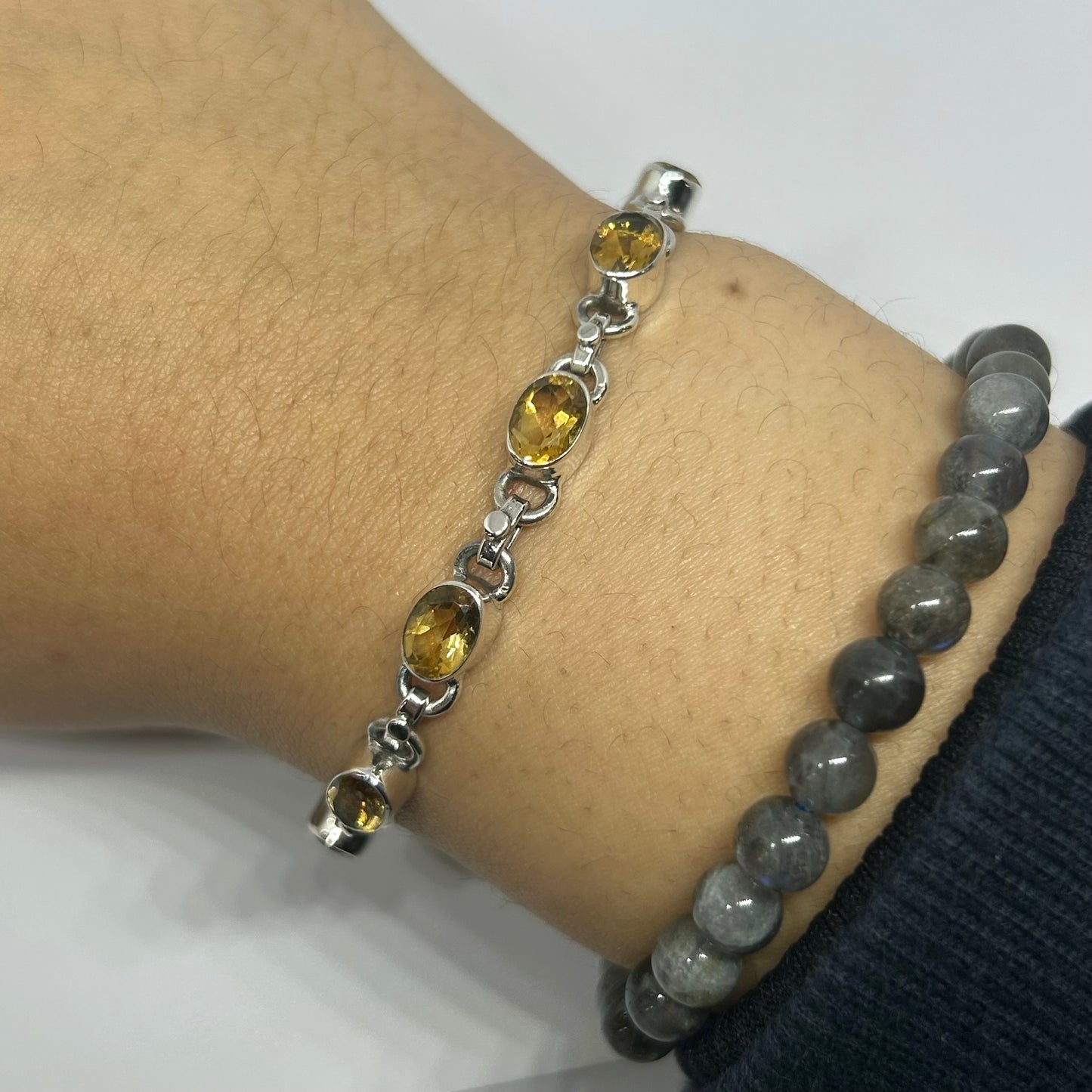 Citrine Sterling Silver Bracelet - Rivendell Shop