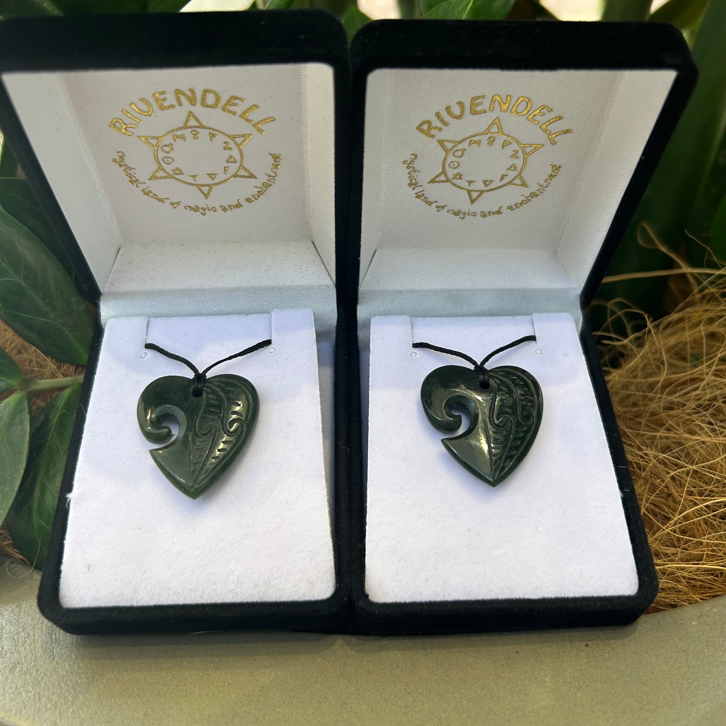 Heart Greenstone Pendant Carving with Koru Indentation