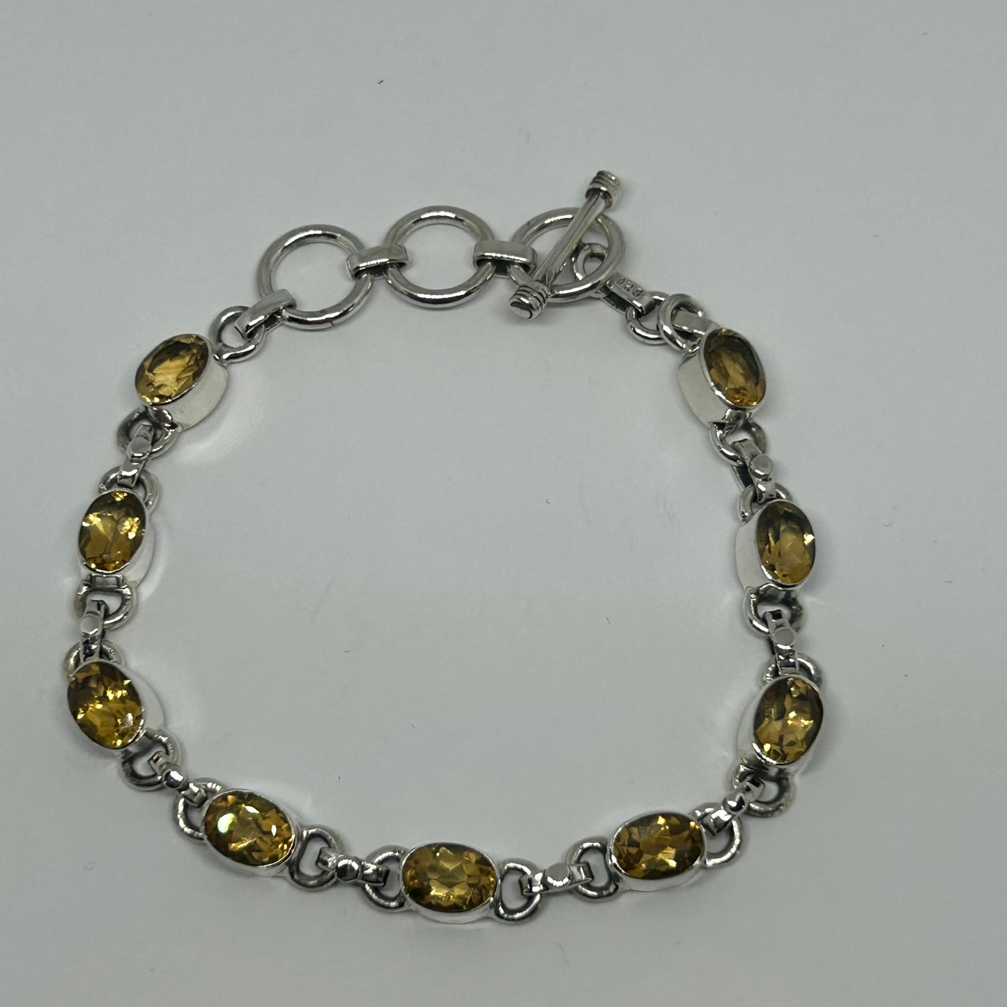 Citrine Sterling Silver Bracelet - Rivendell Shop