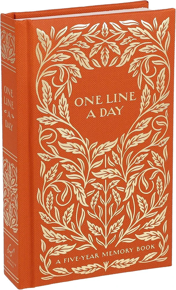Gilded One Line a Day: A Five-Year Memory Book - Rivendell Shop