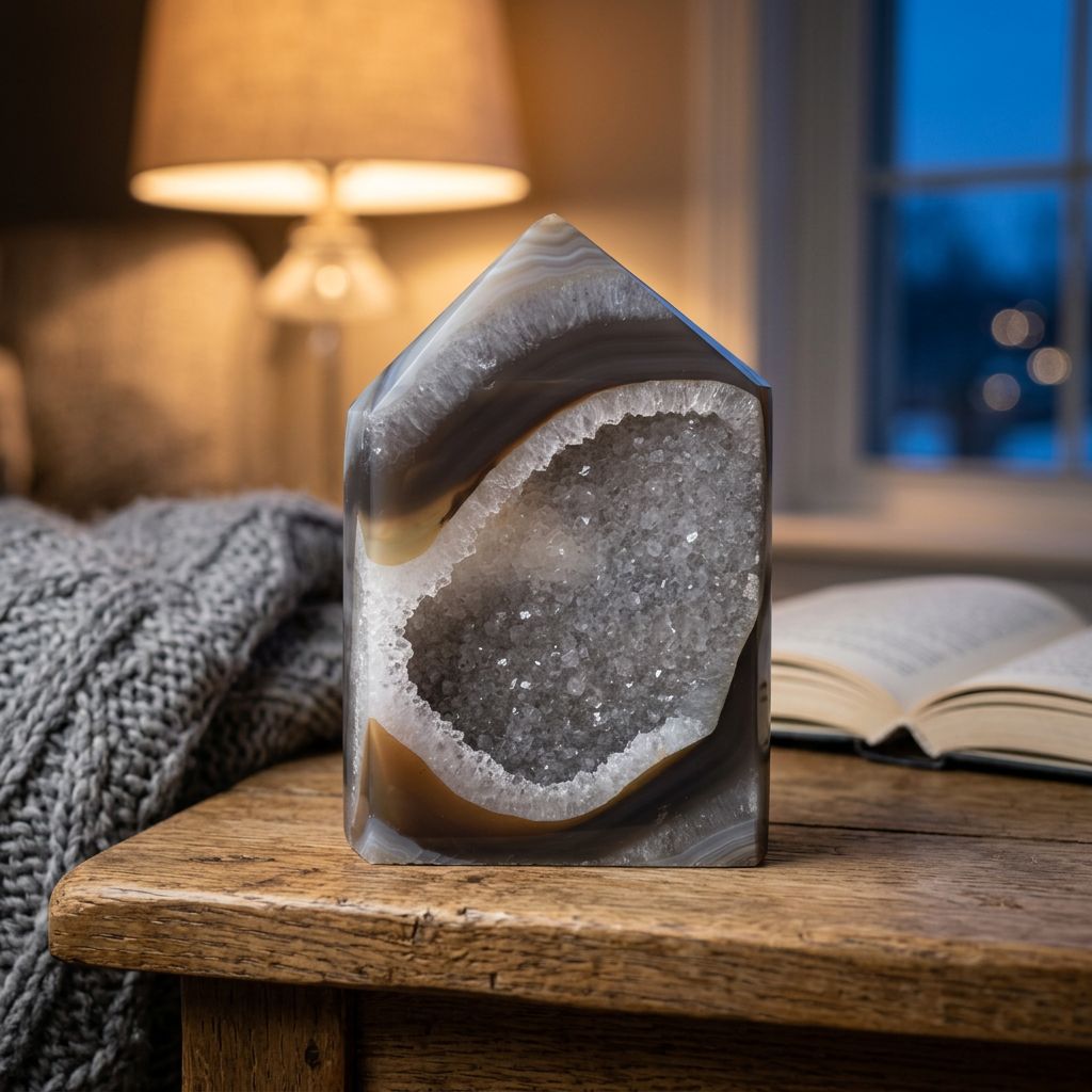 Agate standing piece — AI lifestyle-cozy
