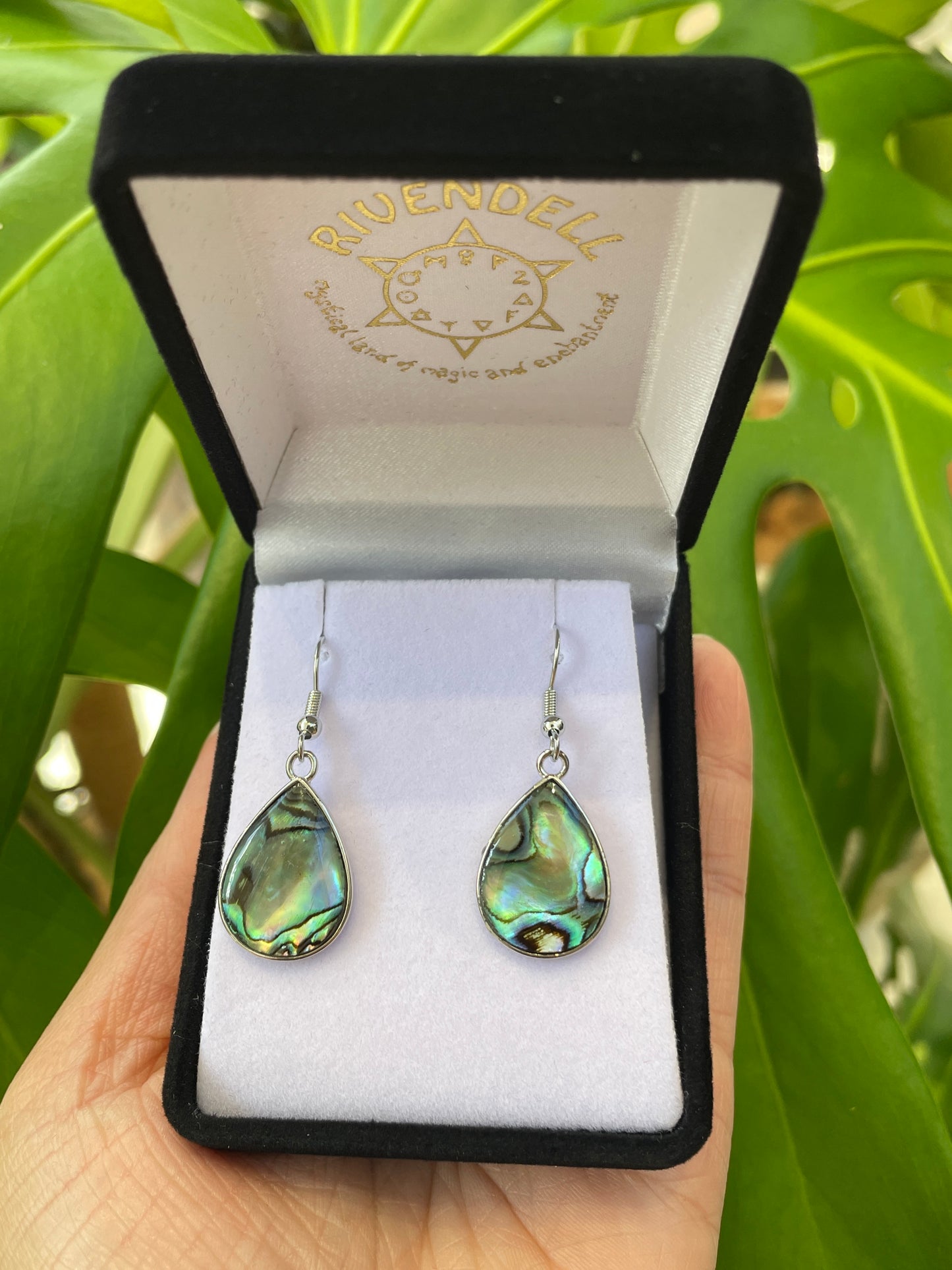 Paua Earrings - Teardrop - Rivendell Shop