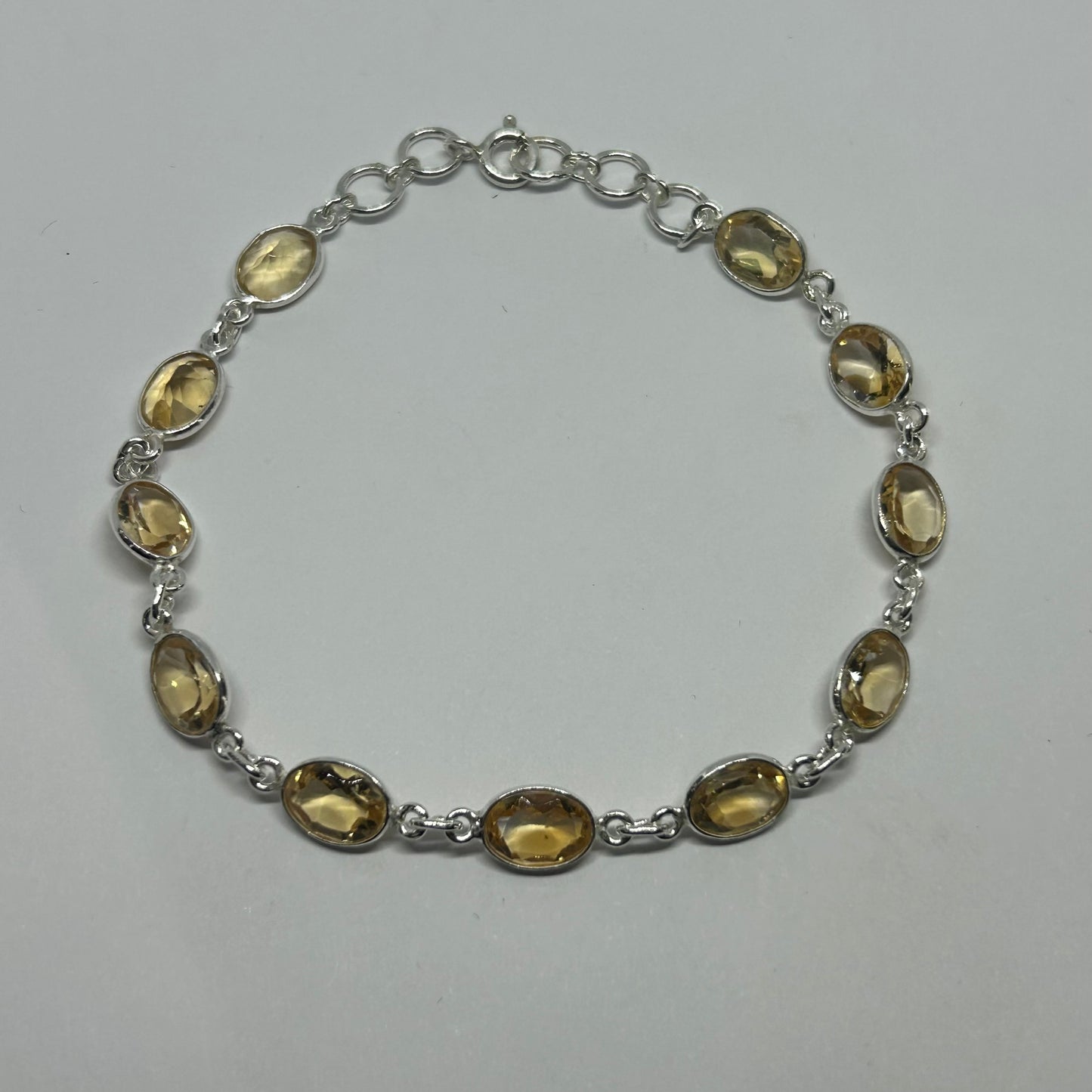 Citrine Sterling Silver Bracelet - Rivendell Shop