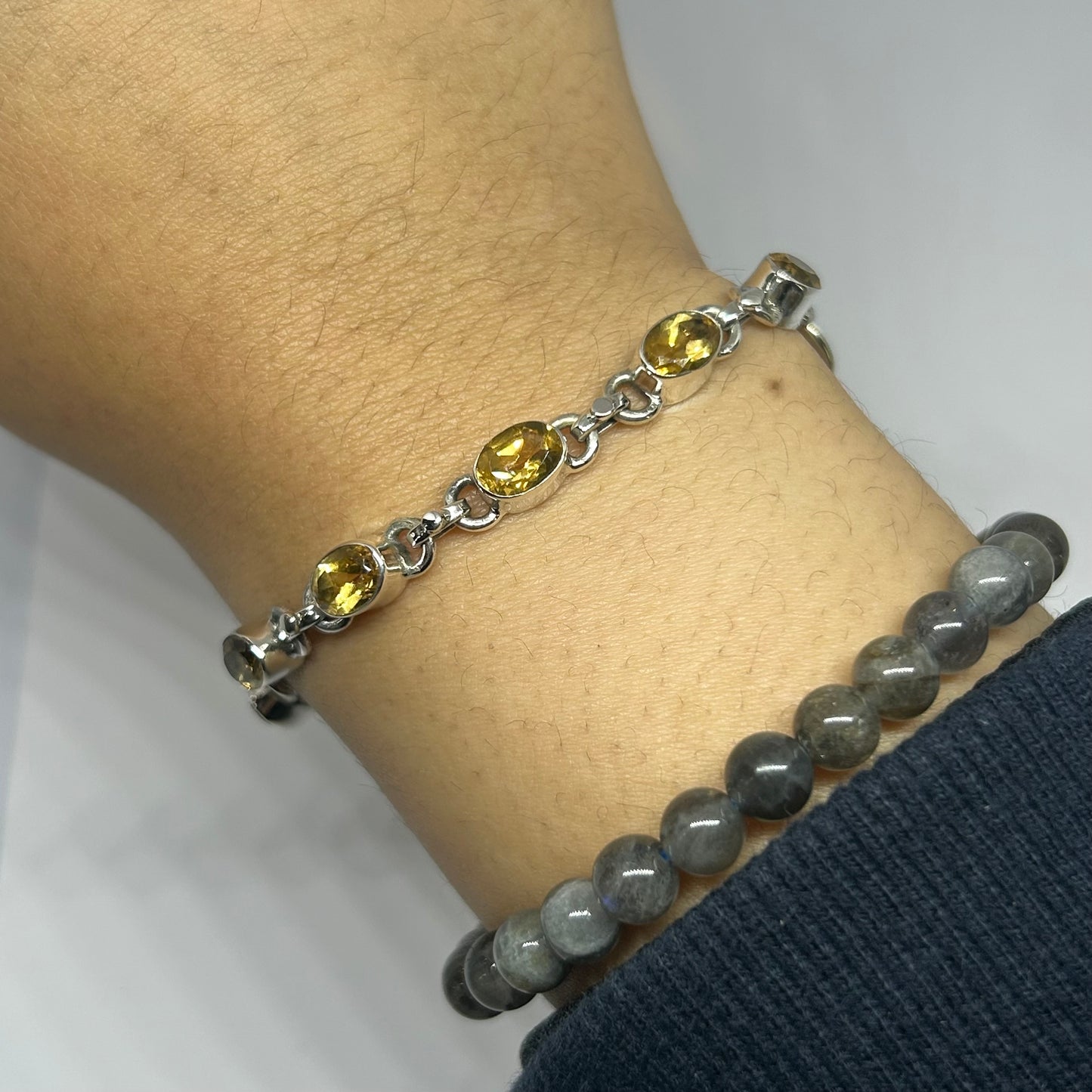 Citrine Sterling Silver Bracelet - Rivendell Shop
