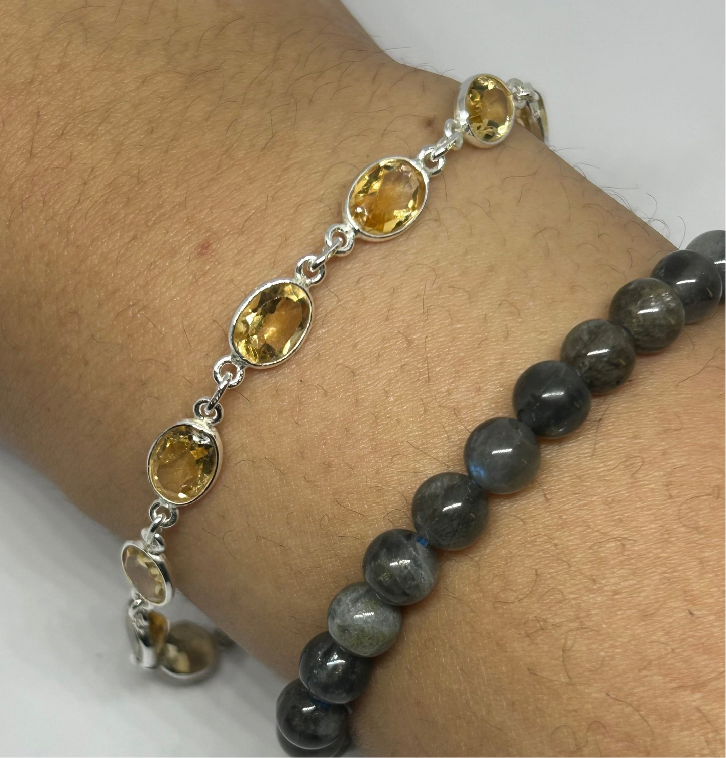 Citrine Sterling Silver Bracelet - Rivendell Shop