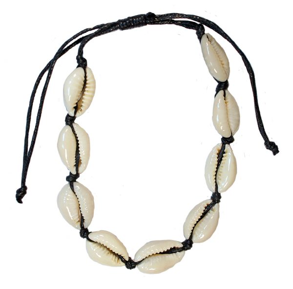 Black Cowrie Shell Anklet - Rivendell Shop