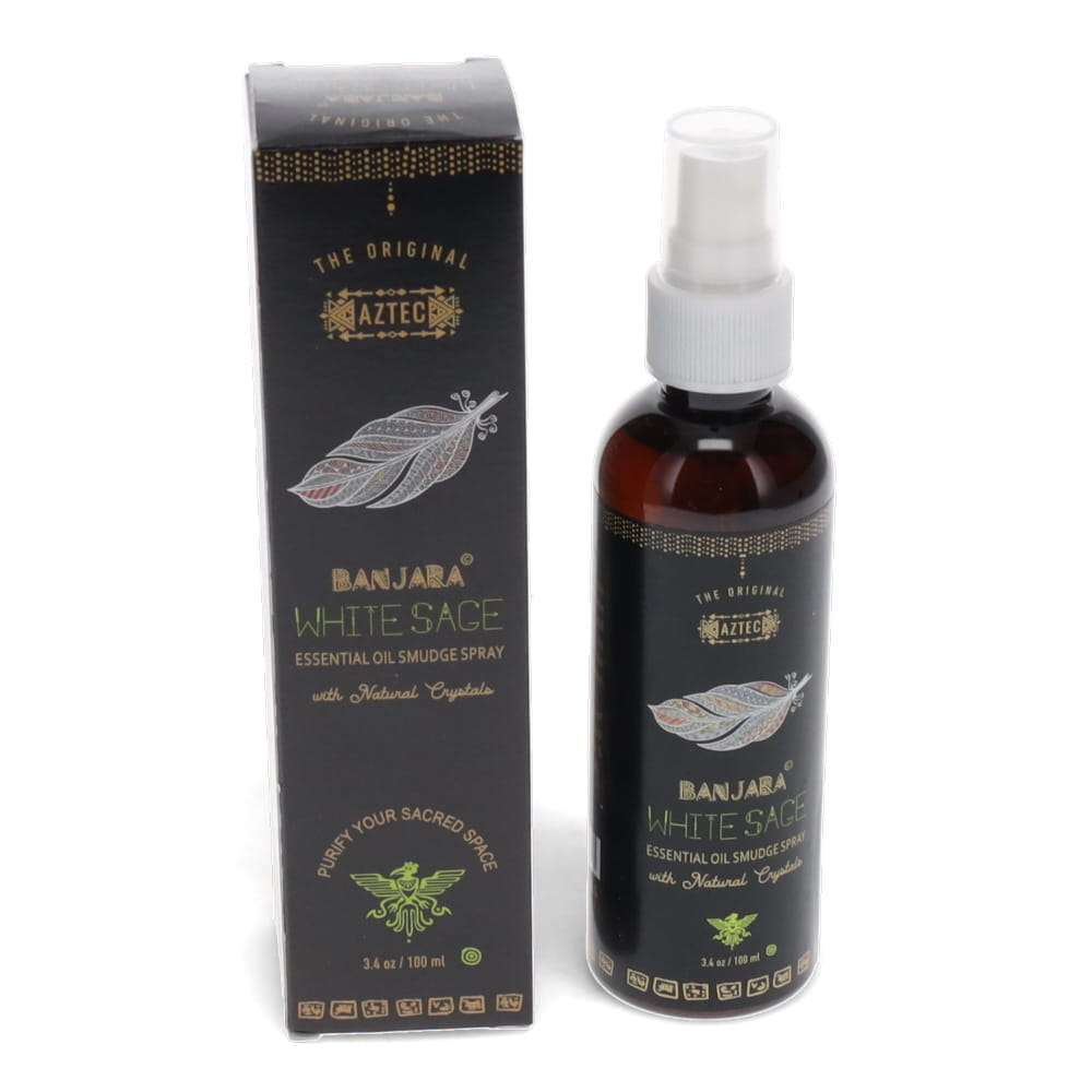 Banjara Smudge Spray 100ml – White Sage - Rivendell Shop