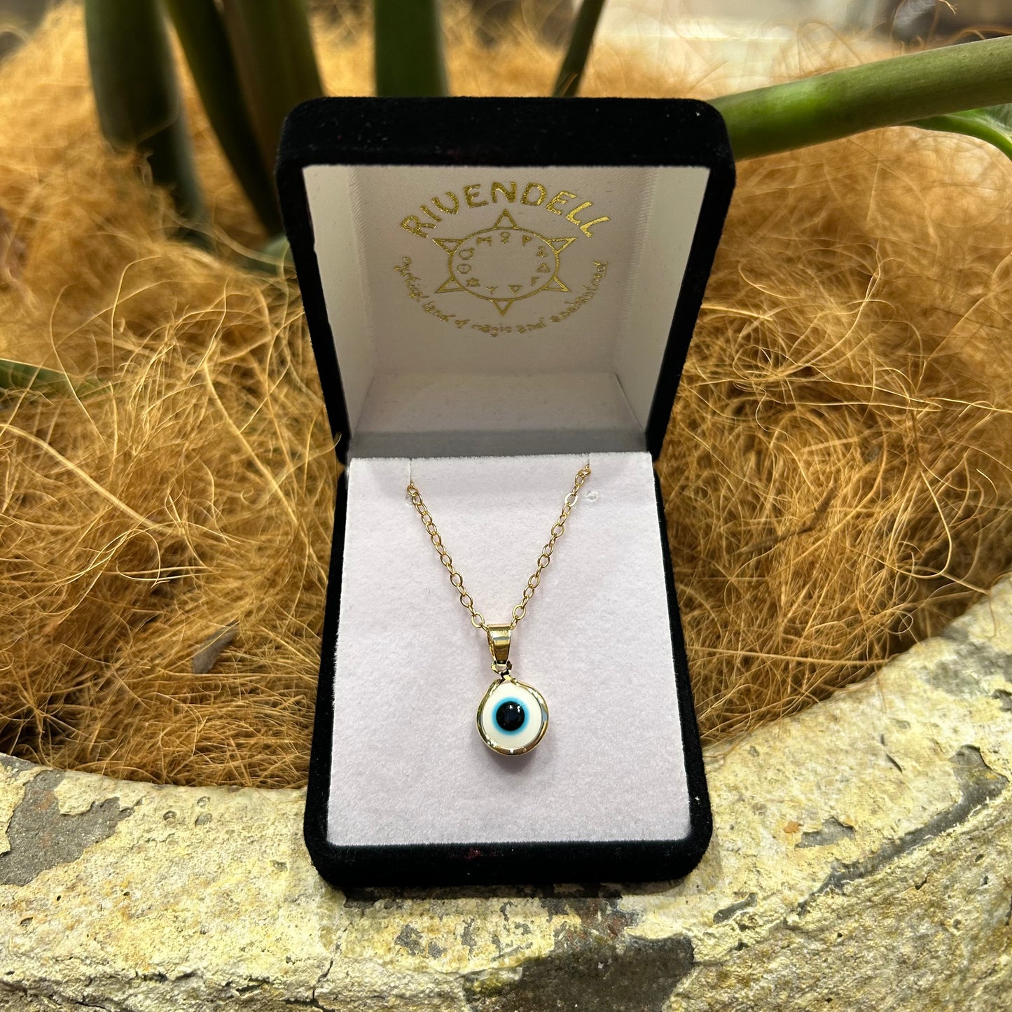 Gold Evil Eye Pendant - Assorted - Rivendell Shop