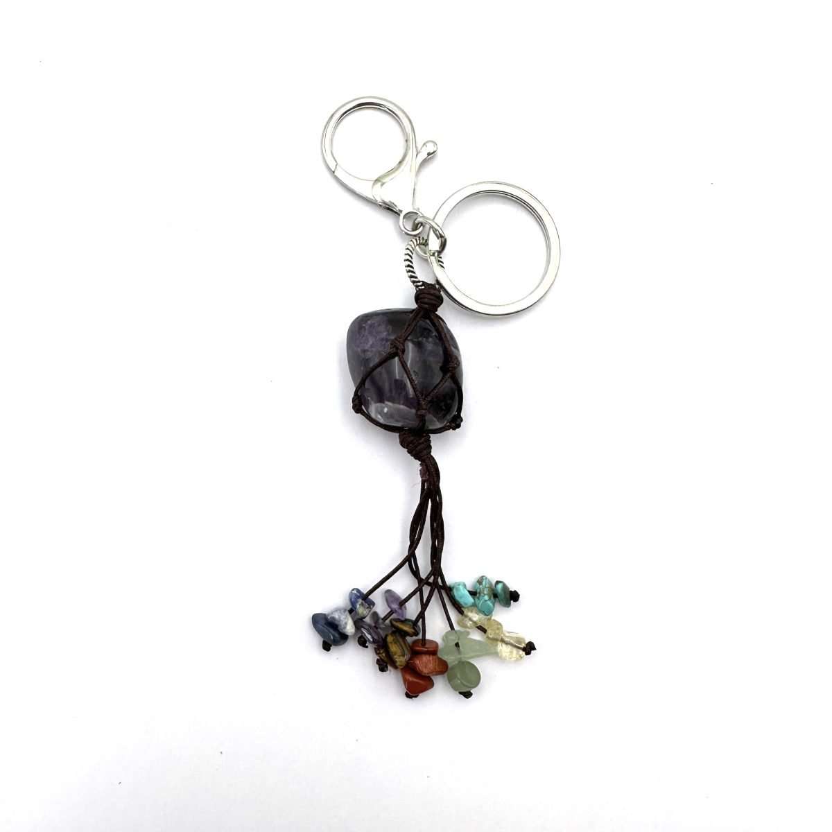 Chakra Keyring Amethyst - Rivendell Shop