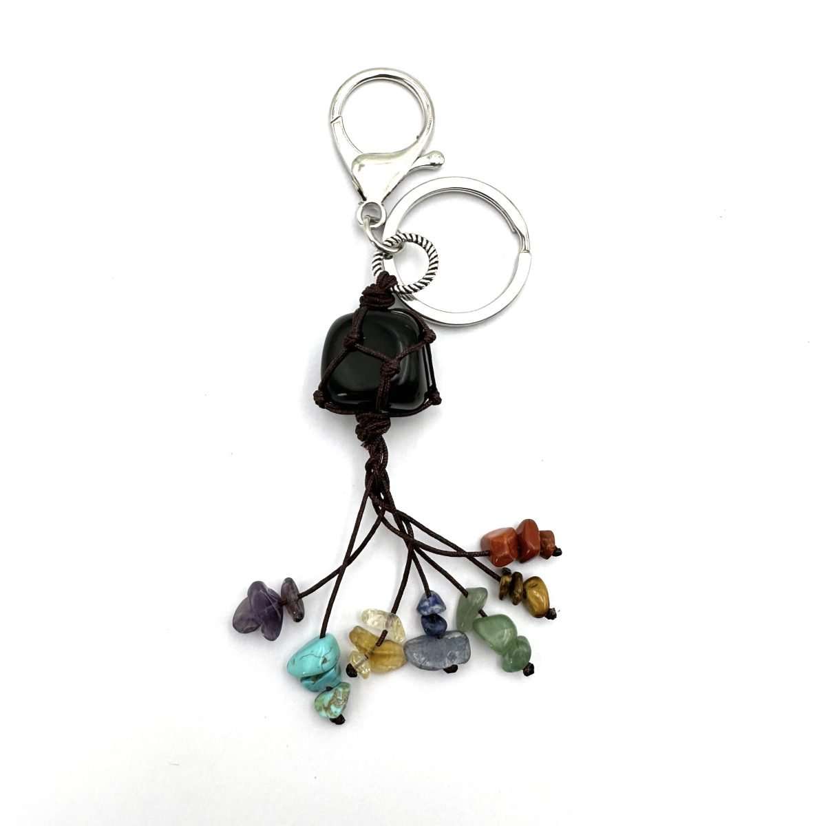 Chakra Keyring Obsidian - Rivendell Shop
