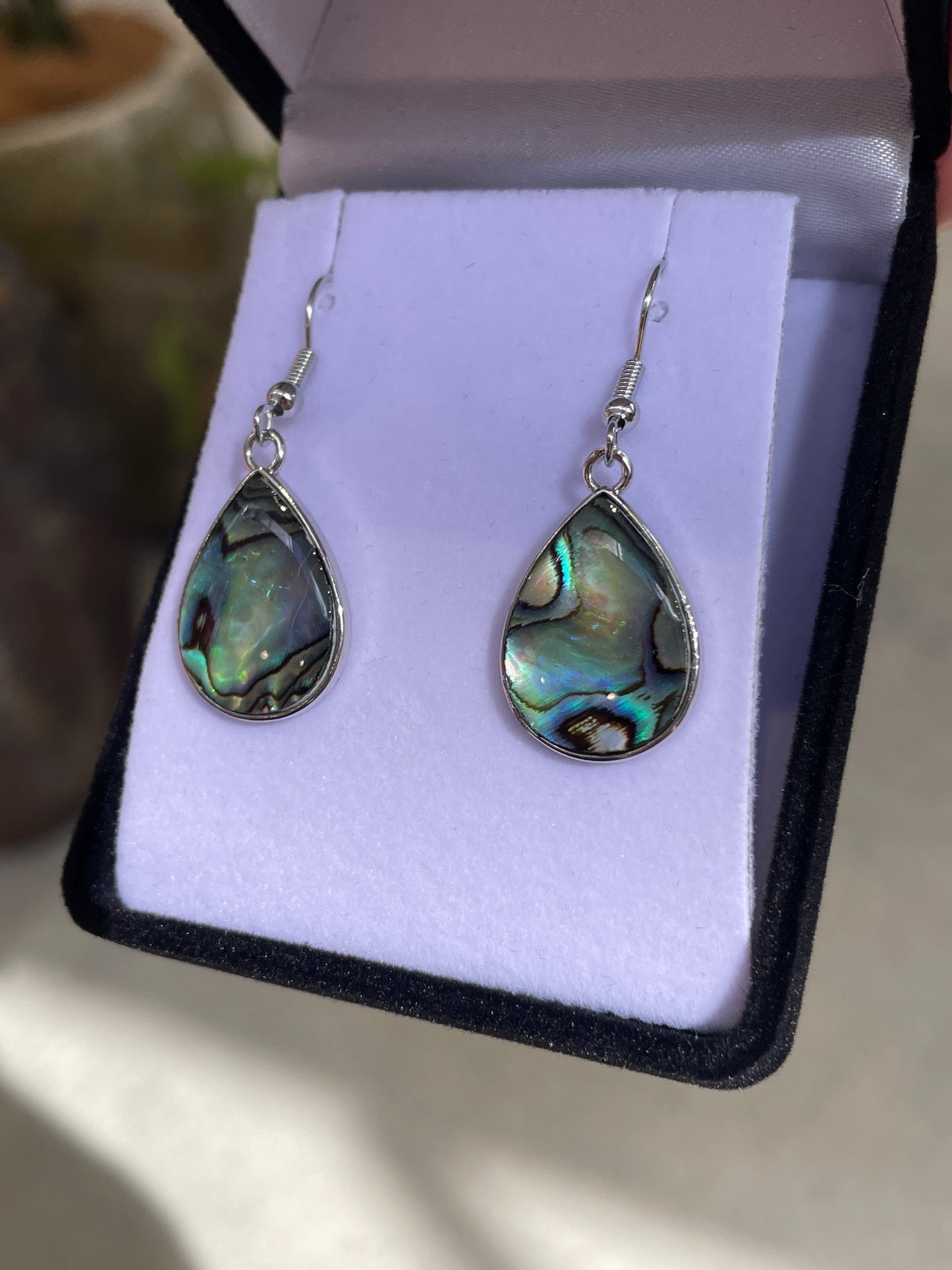 Paua Earrings - Teardrop - Rivendell Shop