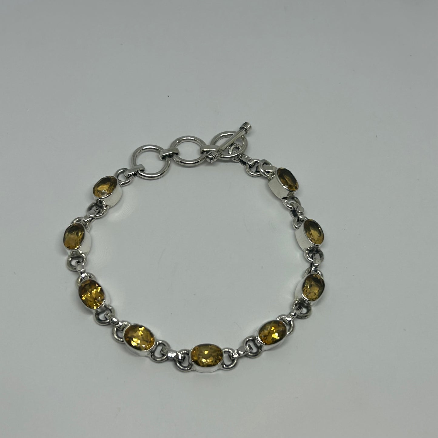 Citrine Sterling Silver Bracelet - Rivendell Shop