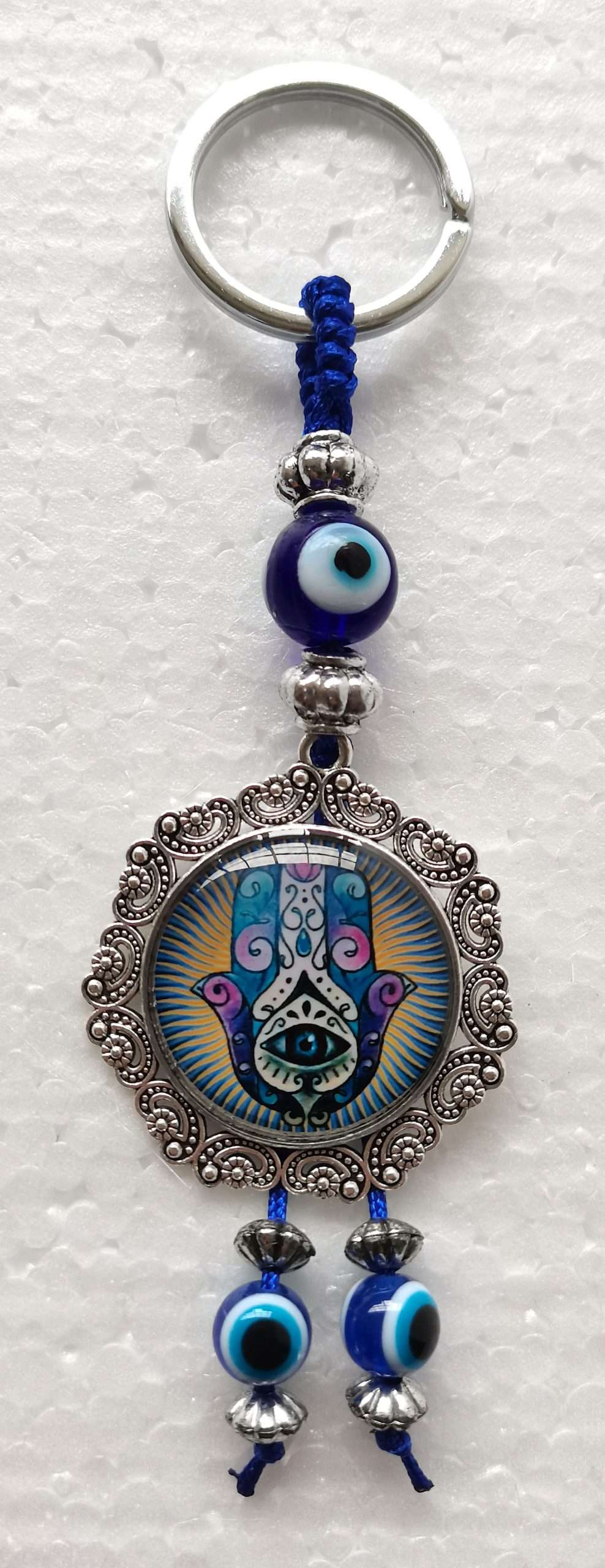 Hamsa Hand Keying with Evil Eye - Rivendell Shop