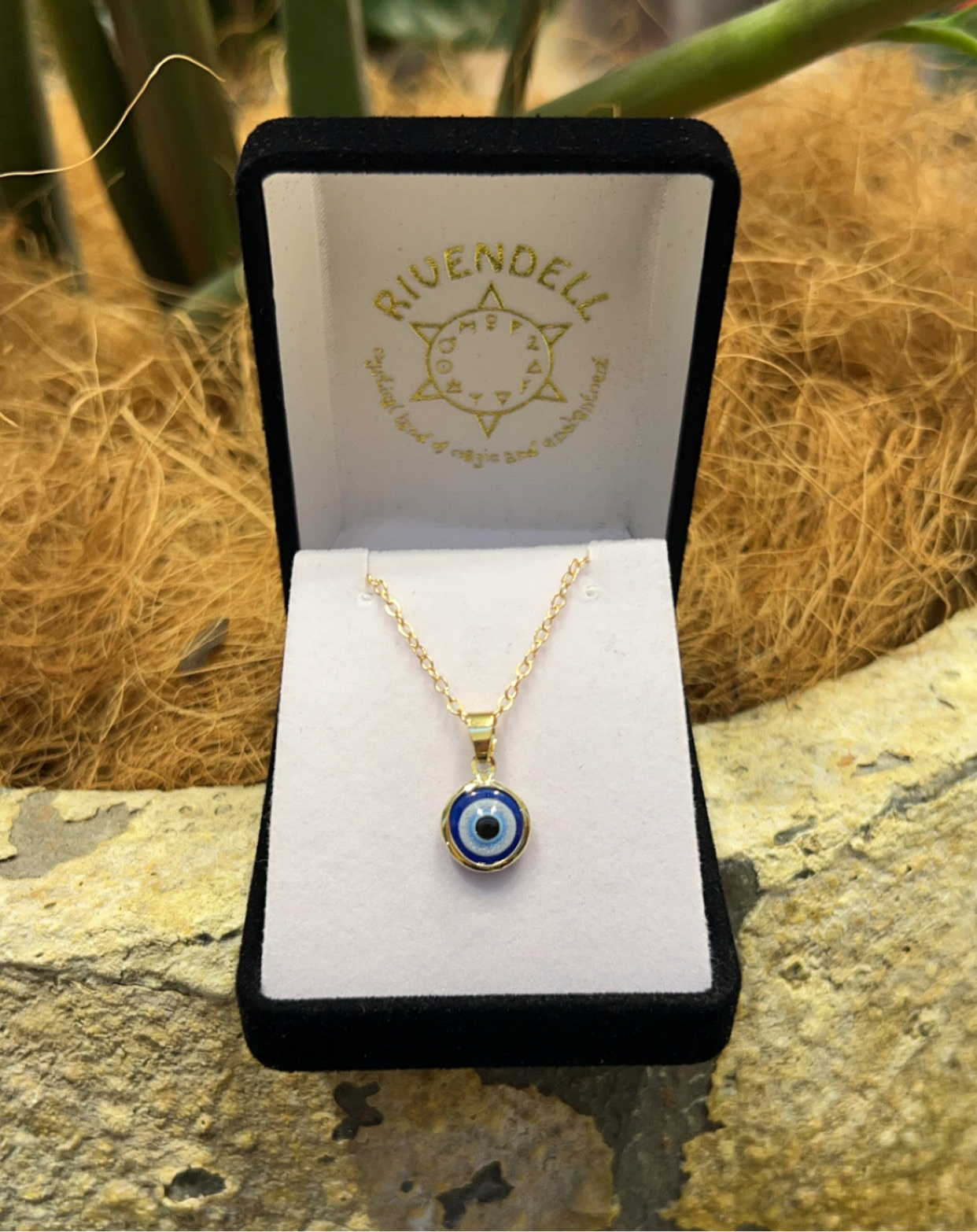 Gold Evil Eye Pendant - Assorted - Rivendell Shop