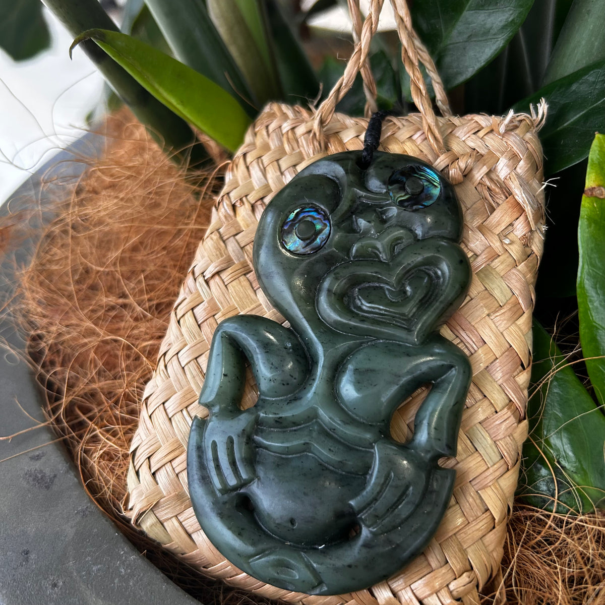 Pounamu (Greenstone) Tiki XL