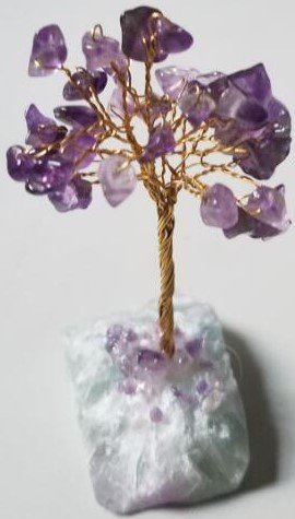 Amethyst Crystal Tree on Fluorite Base - Rivendell Shop