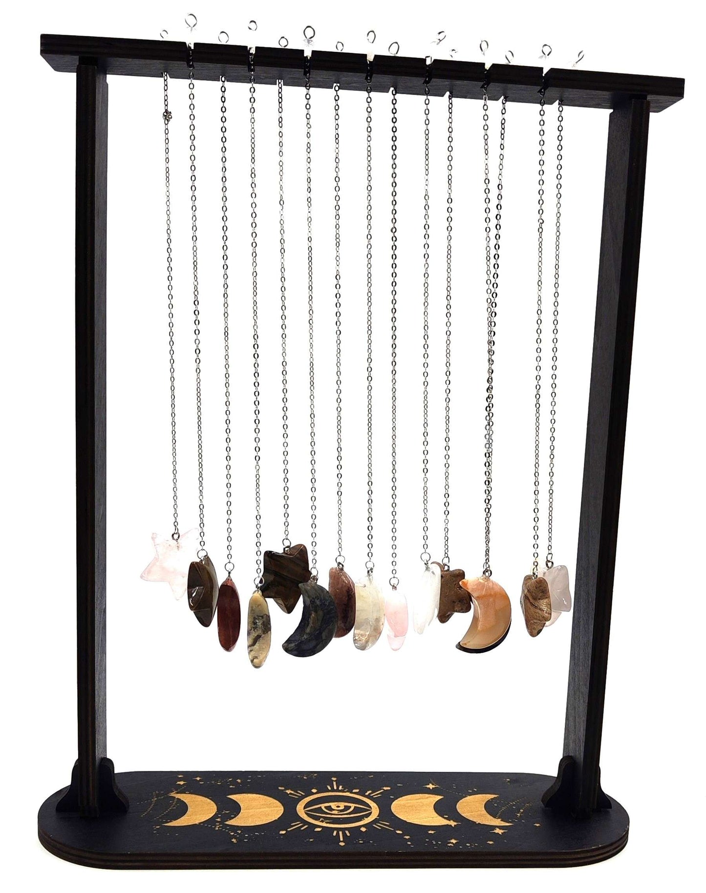 Magic Stone Pendulum – Moon & Star - Rivendell Shop