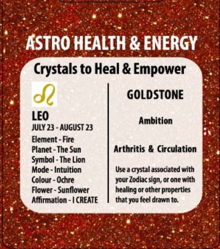 Goldstone zodiac keychain - Rivendell Shop
