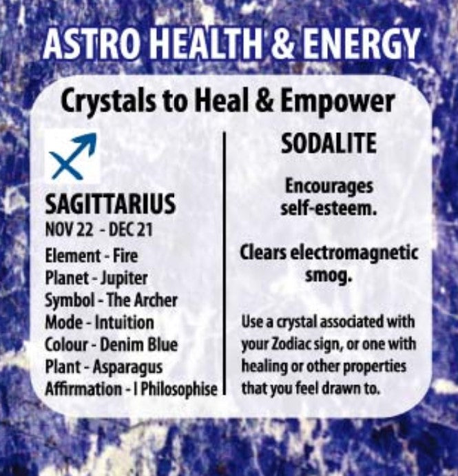 Sodalite zodiac bracelet - Rivendell Shop